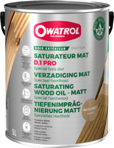 D1 PRO  5L  BEZBARWNY Olej saturacyjny do drewna twardego 